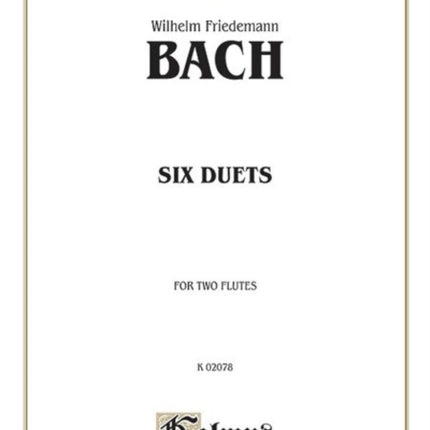 Six Duets for Two Flutes Kalmus Edition