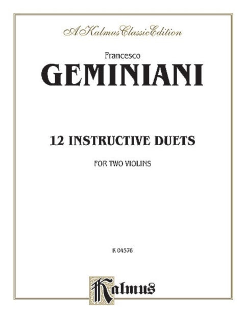 Twelve Instructive Duets Kalmus Edition