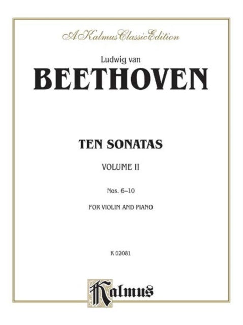 Ten Violin Sonatas Volume II Nos 610 2 Kalmus Edition