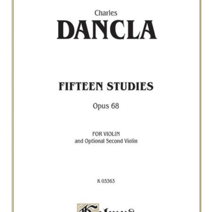 Fifteen Studies Op 68 Kalmus Edition