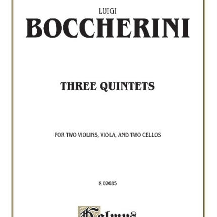 Three Quintets Kalmus Edition