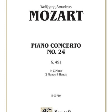 Piano Concerto No 24 in C Minor K 491 Kalmus Edition