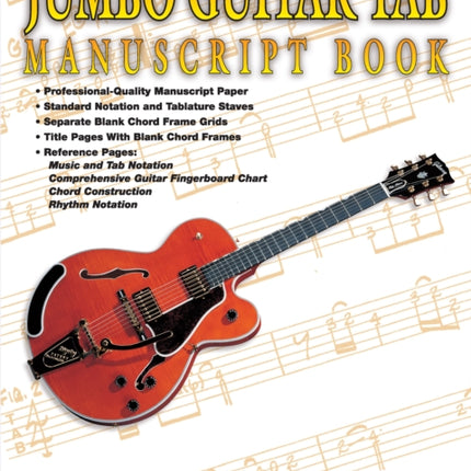 21st Century Jumbo Guitar TAB Manuscript Book