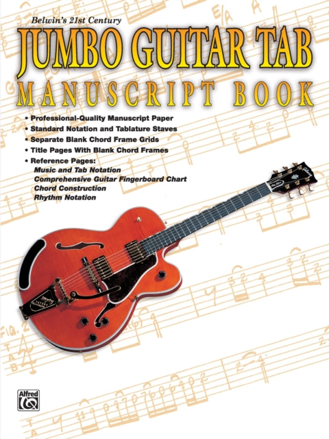 21st Century Jumbo Guitar TAB Manuscript Book