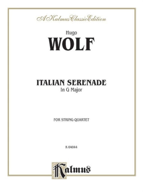 Italian Serenade Kalmus Edition