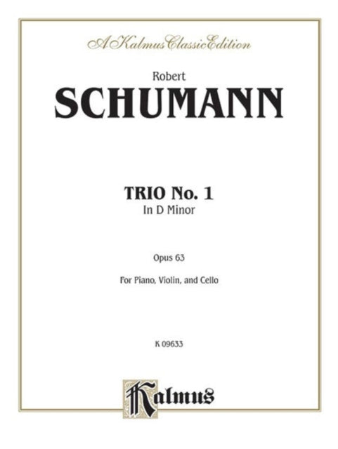 Trio No 1 Op 63 Piano Violin  Cello Kalmus Edition