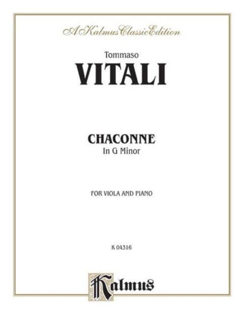 Chaconne in G Minor Kalmus Edition