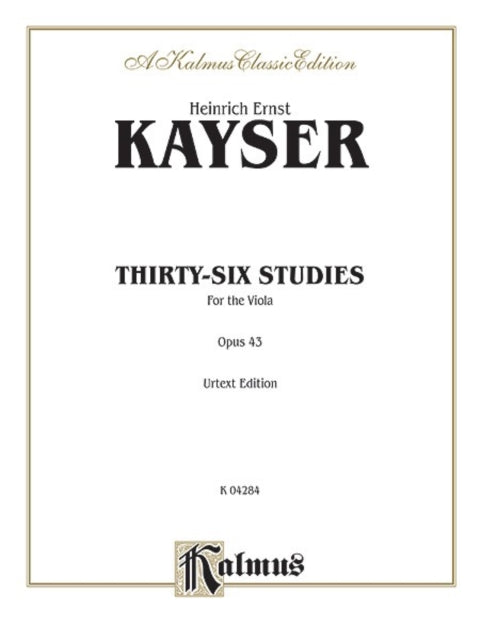 ThirtySix Studies Op 43 Kalmus Edition