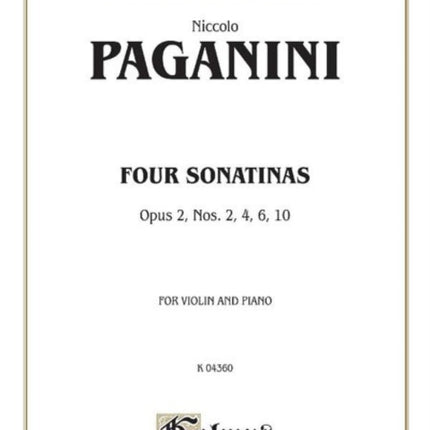 Four Sonatinas Op 2 Nos 2 4 6 10 Kalmus Edition