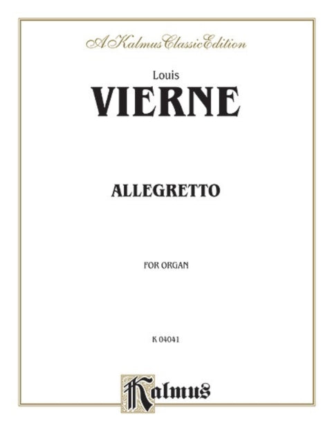 Allegretto for Organ Sheet Kalmus Edition