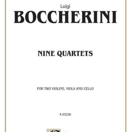 Nine Selected String Quartets Kalmus Edition