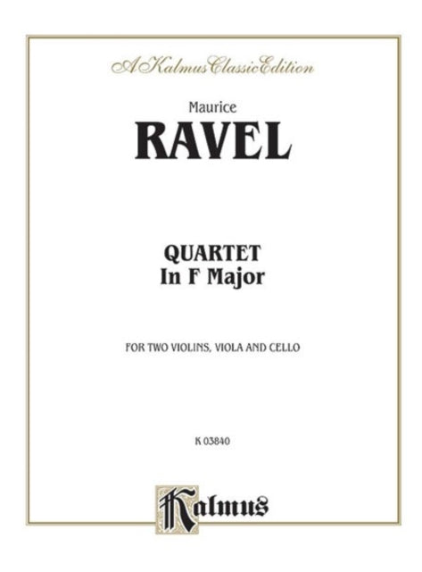 String Quartet in F Major Kalmus Edition