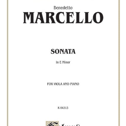 Sonata in E Minor Kalmus Edition