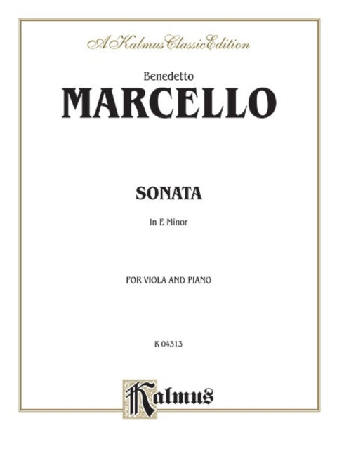 Sonata in E Minor Kalmus Edition