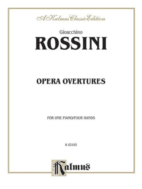 Opera Overtures Arranged for Pianofour hands