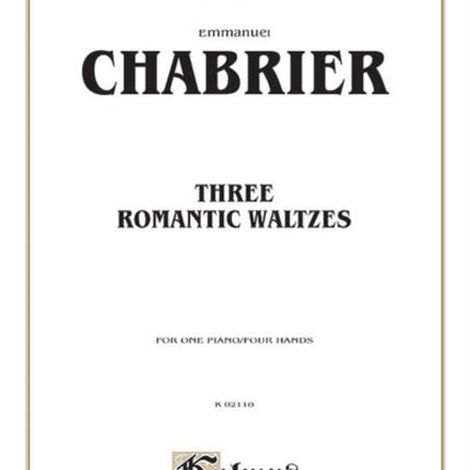 Three Romantic Waltzes Kalmus Edition