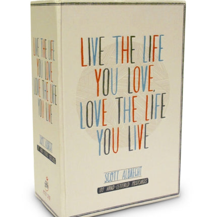 Live The Life You Love Postcard Box 100