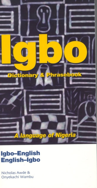 IgboEnglishEnglishIgbo Dictionary  Phrasebook