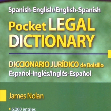 SpanishEnglishEnglishSpanish Pocket Legal