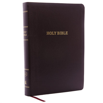 KJV Holy Bible: Giant Print with 53,000 Cross References, Burgundy Bonded Leather, Red Letter, Comfort Print (Thumb Indexed): King James Version