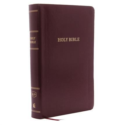 KJV Holy Bible: Personal Size Giant Print with 43,000 Cross References, Burgundy Leather-Look, Red Letter, Comfort Print: King James Version