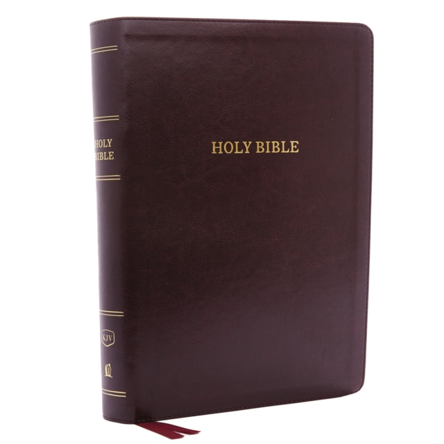 KJV Holy Bible: Super Giant Print with 43,000 Cross References, Deluxe Burgundy Leathersoft, Red Letter, Comfort Print (Thumb Indexed): King James Version