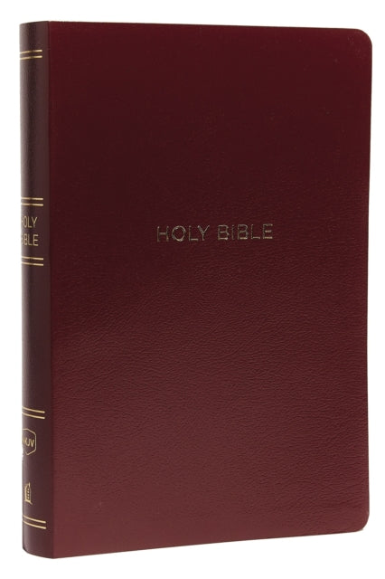 NKJV Holy Bible, Giant Print Center-Column Reference Bible, Burgundy Leather-look, Thumb Indexed, 72,000+ Cross References, Red Letter, Comfort Print: New King James Version