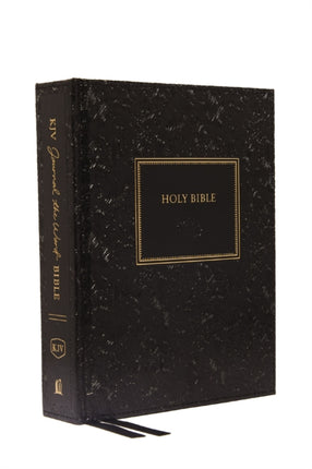 KJV, Journal the Word Bible, Leathersoft over Board, Black, Red Letter, Comfort Print: Reflect, Journal, or Create Art Next to Your Favorite Verses