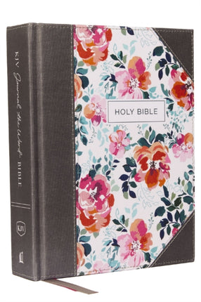 KJV, Journal the Word Bible, Cloth over Board, Pink Floral, Red Letter, Comfort Print: Reflect, Journal, or Create Art Next to Your Favorite Verses