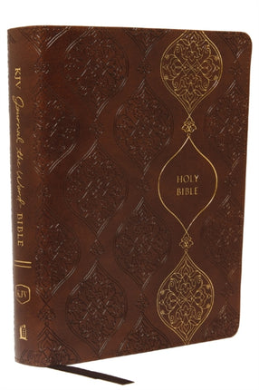 KJV Journal the Word Bible Leathersoft Brown Red
