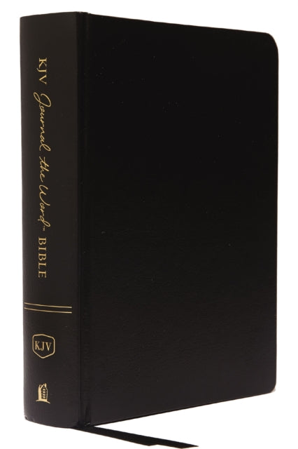 KJV, Journal the Word Bible, Hardcover, Black, Red Letter, Comfort Print: Reflect, Journal, or Create Art Next to Your Favorite Verses