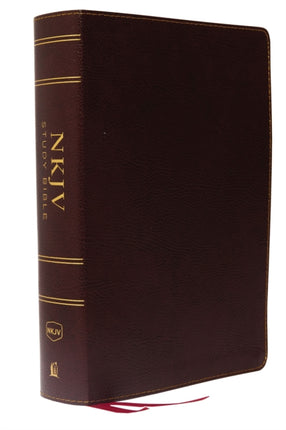 NKJV Study Bible, Bonded Leather, Burgundy, Full-Color, Thumb Indexed, Comfort Print: The Complete Resource for Studying God’s Word