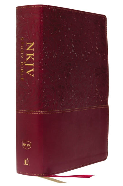 NKJV Study Bible, Leathersoft, Red, Full-Color, Comfort Print: The Complete Resource for Studying God’s Word