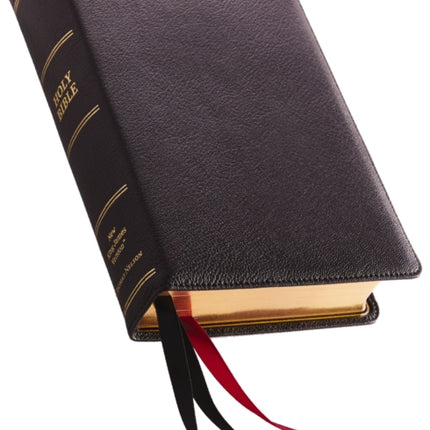 NKJV, Single-Column Reference Bible, Premium Goatskin Leather, Black, Premier Collection, Comfort Print: Holy Bible, New King James Version