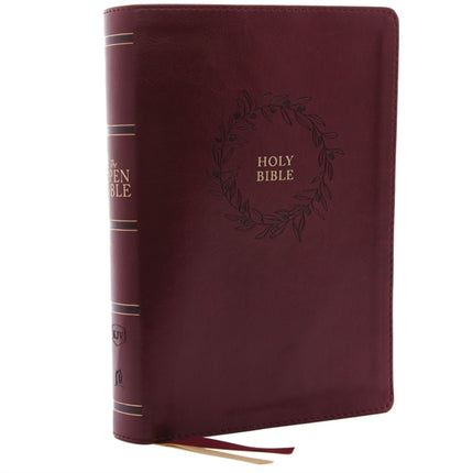 The KJV, Open Bible, Leathersoft, Burgundy, Thumb Indexed, Red Letter, Comfort Print: Complete Reference System