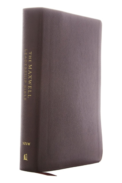 NIV, Maxwell Leadership Bible, 3rd Edition, Premium Bonded Leather, Burgundy, Comfort Print: Holy Bible, New International Version