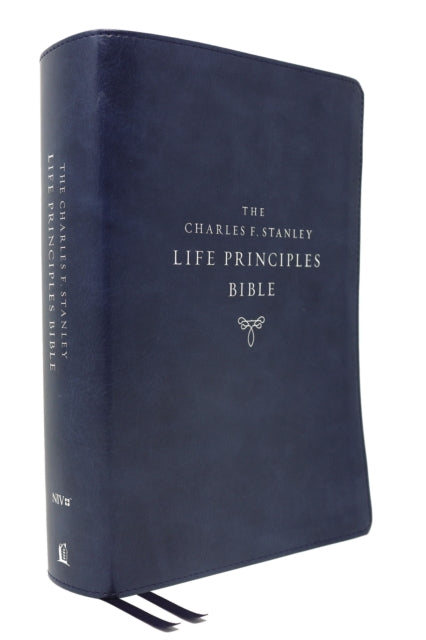 NIV, Charles F. Stanley Life Principles Bible, 2nd Edition, Leathersoft, Blue, Comfort Print: Growing in Knowledge and Understanding of God Through His Word