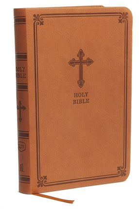 KJV, Value Thinline Bible, Compact, Leathersoft, Brown, Red Letter, Comfort Print: Holy Bible, King James Version