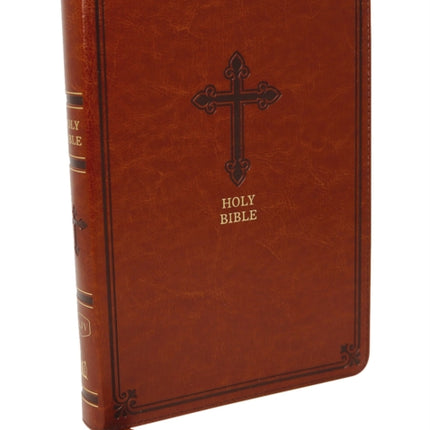 KJV Holy Bible: Large Print Thinline, Brown Leathersoft, Red Letter, Comfort Print: King James Version: Holy Bible, King James Version