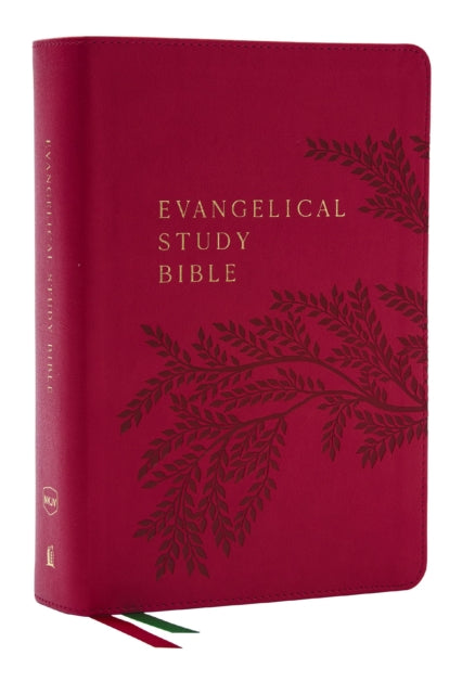 Evangelical Study Bible: Christ-centered. Faith-building. Mission-focused. (NKJV, Pink Leathersoft, Red Letter, Large Comfort Print)