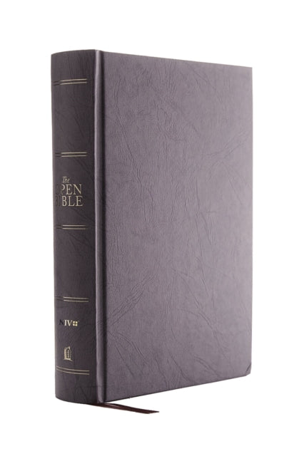 The NIV, Open Bible, Hardcover, Gray, Red Letter, Comfort Print: Complete Reference System