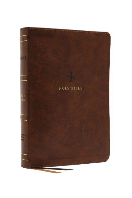 NRSV, Catholic Bible, Standard Personal Size, Leathersoft, Brown, Comfort Print: Holy Bible