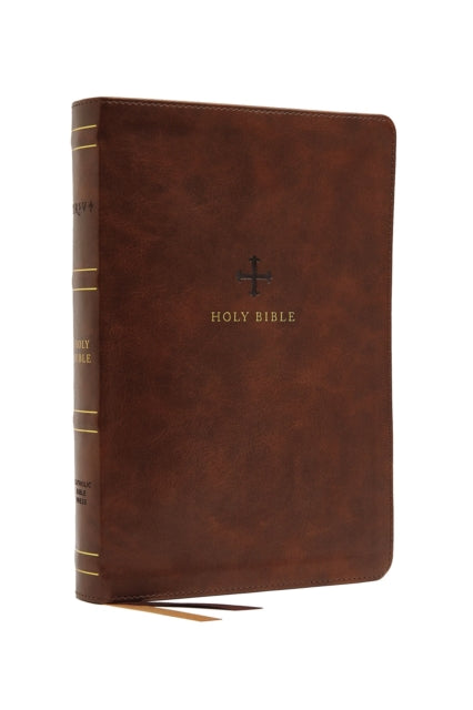 NRSV, Catholic Bible, Thinline Edition, Leathersoft, Brown, Comfort Print: Holy Bible