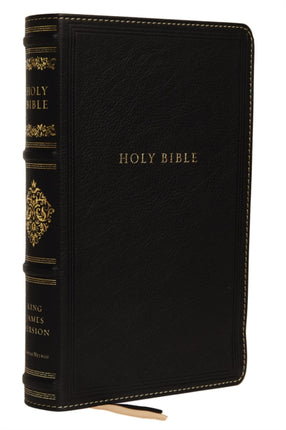 KJV, Personal Size Reference Bible, Sovereign Collection, Genuine Leather, Black, Red Letter, Thumb Indexed, Comfort Print: Holy Bible, King James Version