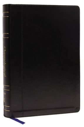 NIV, Chronological Study Bible, Leathersoft, Black, Comfort Print: Holy Bible, New International Version