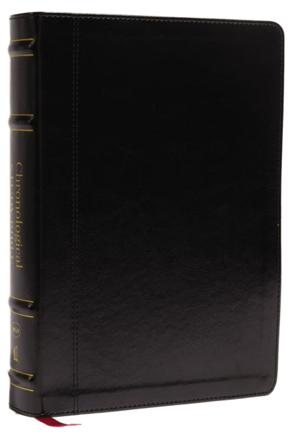 NKJV, Chronological Study Bible, Leathersoft, Black, Comfort Print: Holy Bible, New King James Version