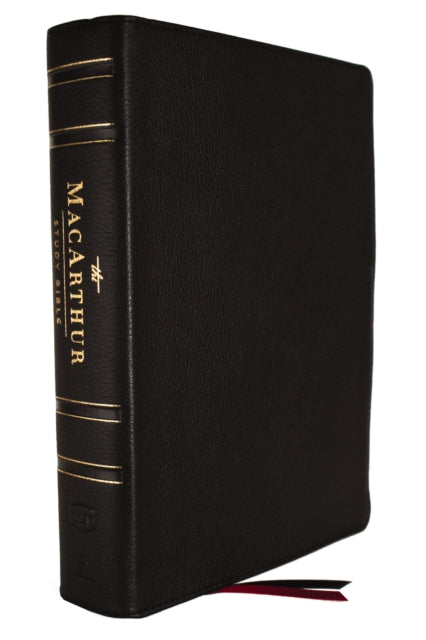 NKJV, MacArthur Study Bible, 2nd Edition, Genuine Leather, Black, Comfort Print: Unleashing God's Truth One Verse at a Time