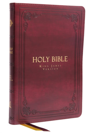 KJV Holy Bible: Large Print Thinline, Burgundy Leathersoft, Red Letter, Comfort Print: King James Version: King James Version