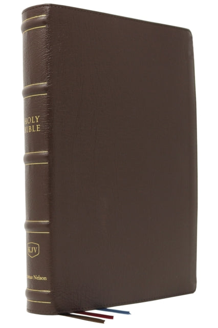 KJV, Large Print Verse-by-Verse Reference Bible, Maclaren Series, Genuine Leather, Brown, Thumb Indexed, Comfort Print: Holy Bible, King James Version