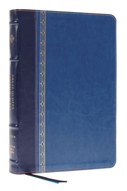 NRSVCE, Great Quotes Catholic Bible, Leathersoft, Blue, Comfort Print: Holy Bible